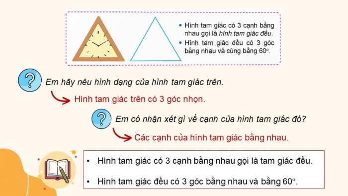 Giáo án điện tử Toán 5 kết nối Bài 25: Hình tam giác. Diện tích hình tam giác