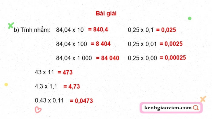 Giáo án điện tử Toán 5 cánh diều Bài 31: Luyện tập