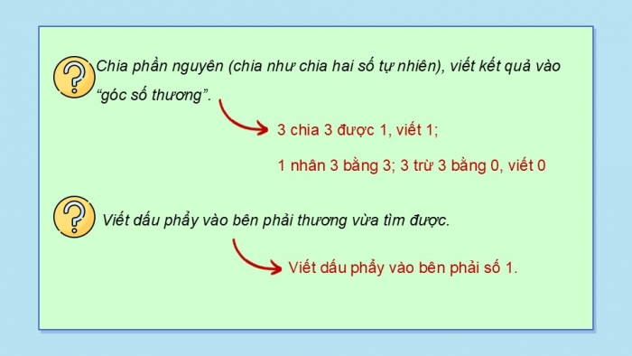 Giáo án điện tử Toán 5 cánh diều Bài 33: Chia một số thập phân cho một số tự nhiên