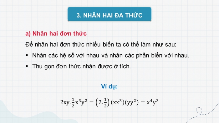 Giáo án PPT dạy thêm Toán 8 cánh diều Bài 2: Các phép tính với đa thức nhiều biến