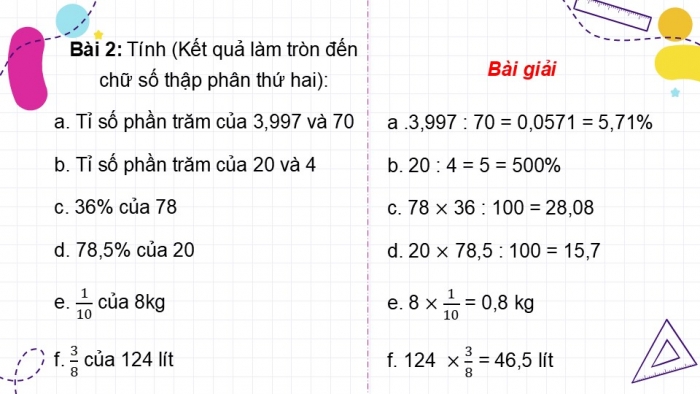 Giáo án PPT dạy thêm Toán 5 Cánh diều bài 49: Ôn tập chung