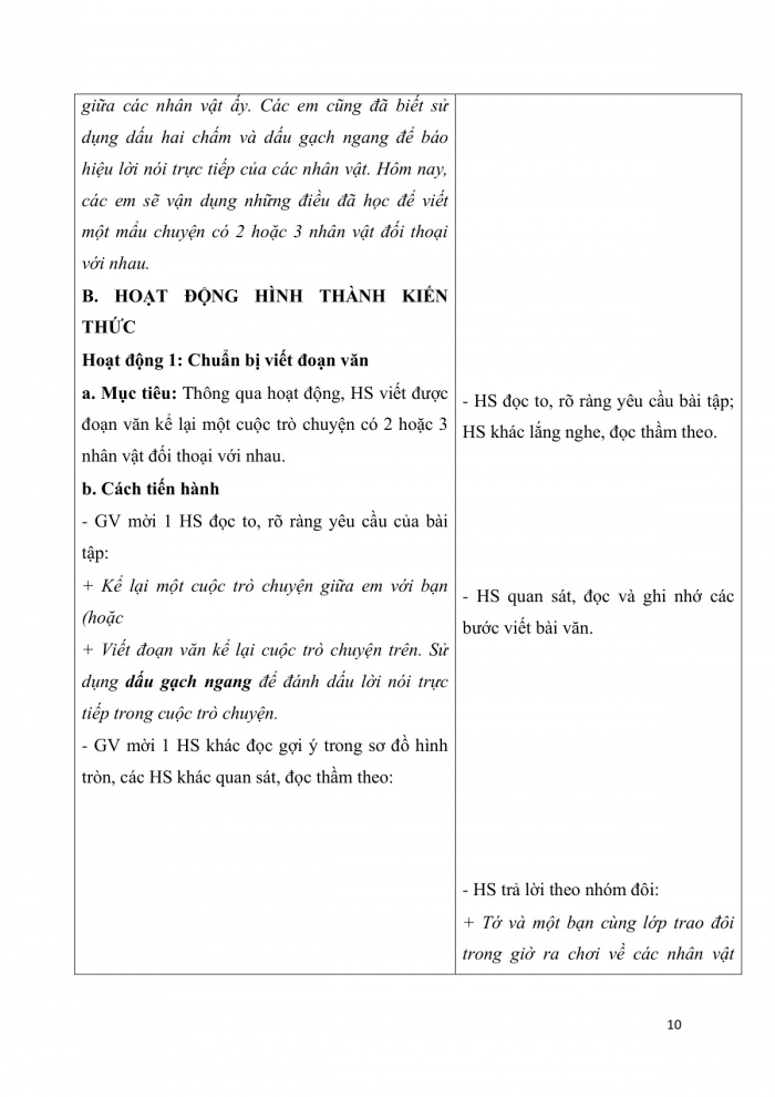 Giáo án và PPT Tiếng Việt 3 cánh diều Bài 2: Con đã lớn thật rồi!, Dấu gạch ngang. Lượt lời; Kể lại một cuộc trò chuyện