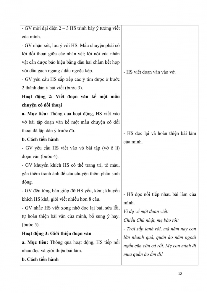 Giáo án và PPT Tiếng Việt 3 cánh diều Bài 2: Con đã lớn thật rồi!, Dấu gạch ngang. Lượt lời; Kể lại một cuộc trò chuyện