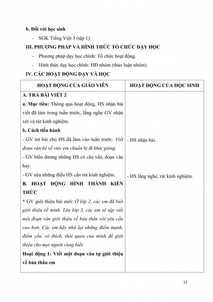 Giáo án và PPT Tiếng Việt 3 cánh diều Bài 1: Mùa thu của em; Luyện tập về dấu hai chấm; Em là học sinh lớp 3