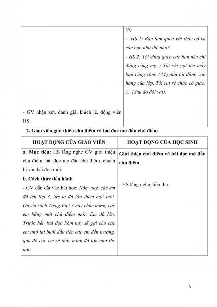 Giáo án và PPT Tiếng Việt 3 cánh diều Bài 2: Nhớ lại buổi đầu đi học; Đoạn văn; Ôn chữ viết hoa B, C; Nghe – kể Chỉ cần tích tắc đều đặn