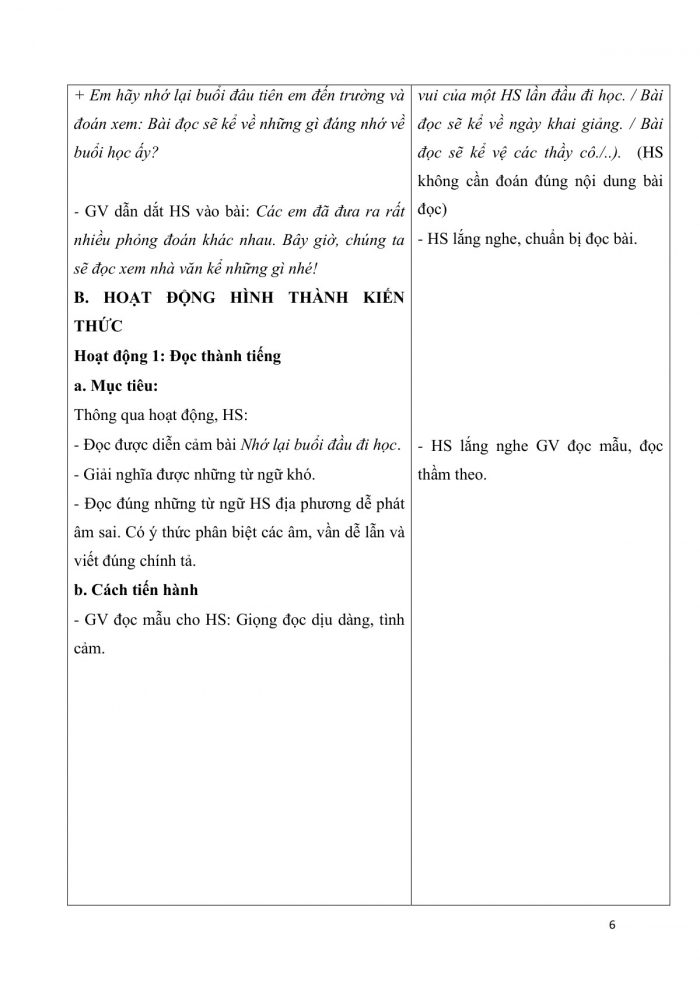 Giáo án và PPT Tiếng Việt 3 cánh diều Bài 2: Nhớ lại buổi đầu đi học; Đoạn văn; Ôn chữ viết hoa B, C; Nghe – kể Chỉ cần tích tắc đều đặn