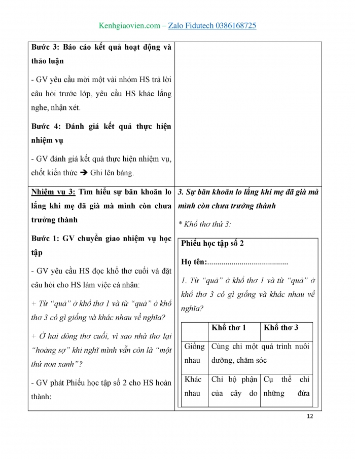 Giáo án và PPT Ngữ văn 7 cánh diều Bài 7: Mẹ và quả (Nguyễn Khoa Điềm)