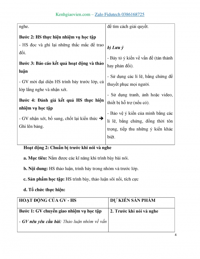 Giáo án và PPT Ngữ văn 7 cánh diều Bài 8: Thảo luận nhóm về một vấn đề trong đời sống