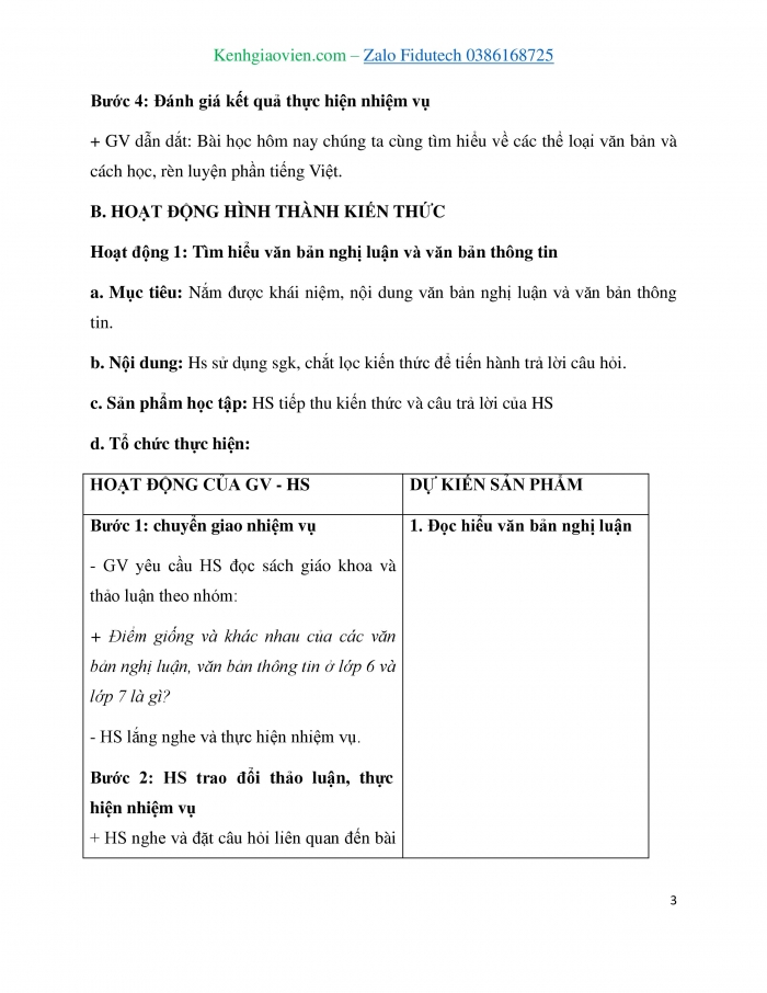 Giáo án và PPT Ngữ văn 7 cánh diều Bài Mở đầu: Đọc hiểu văn bản nghị luận, văn bản thông tin và Thực hành tiếng Việt