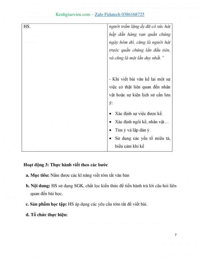 Giáo án và PPT Ngữ văn 7 cánh diều Bài 1: Viết bài văn kể về một sự việc có thật liên quan đến nhân vật hoặc sự kiện lịch sử