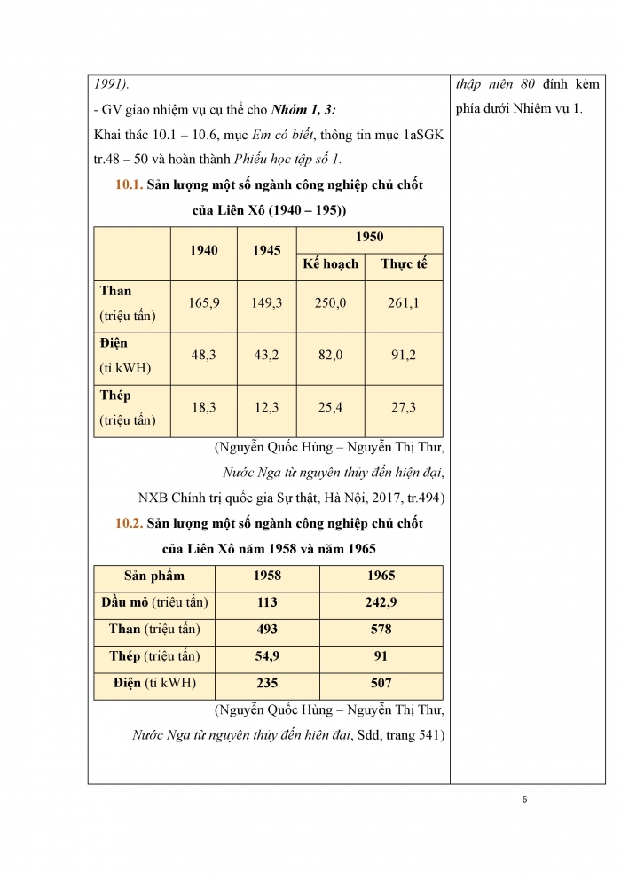 Giáo án và PPT Lịch sử 9 chân trời bài 10: Liên Xô và các nước Đông Âu từ năm 1945 đến năm 1991