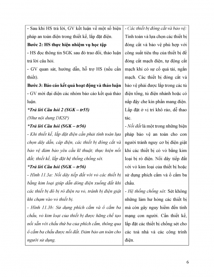 Giáo án và PPT công nghệ 12 điện - điện tử Cánh diều bài 11: An toàn điện