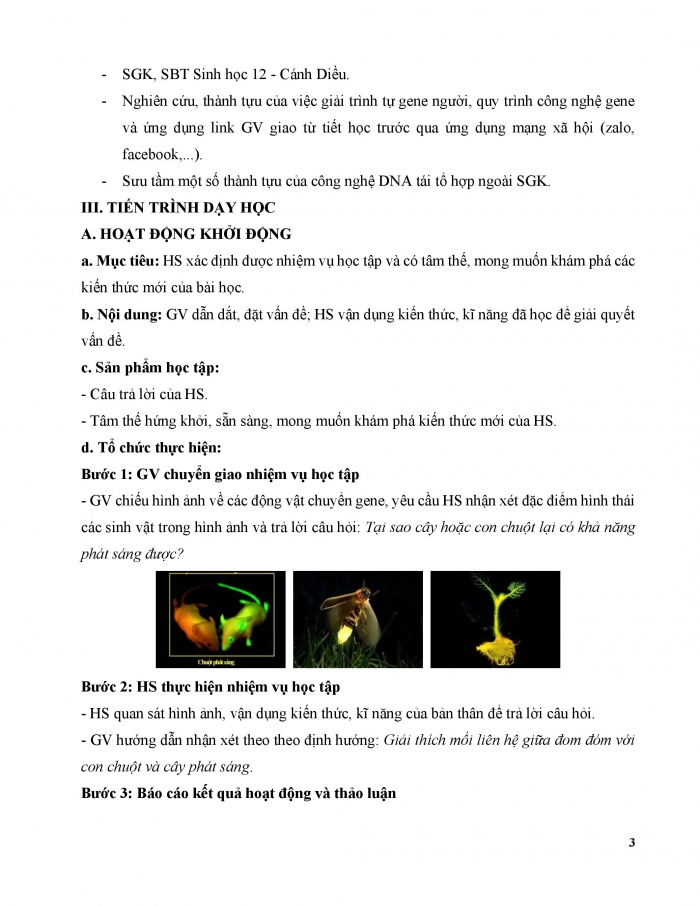 Giáo án và PPT Sinh học 12 cánh diều bài 11: Hệ gene, công nghệ gene và ứng dụng