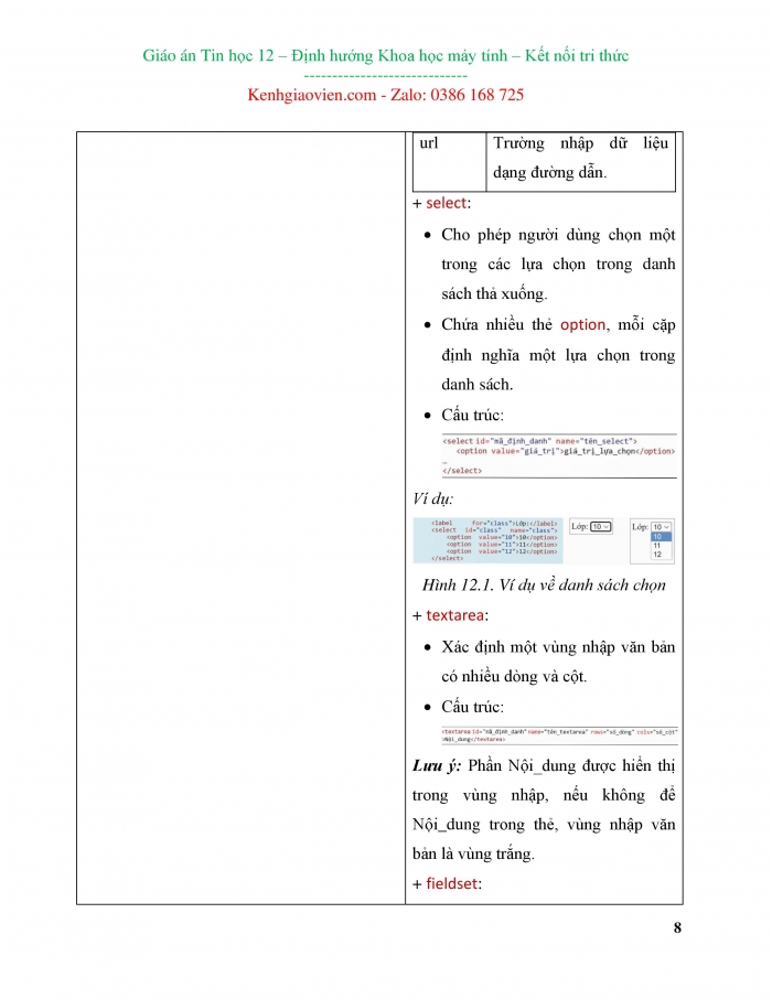 Giáo án và PPT Khoa học máy tính 12 kết nối bài 12: Tạo biểu mẫu