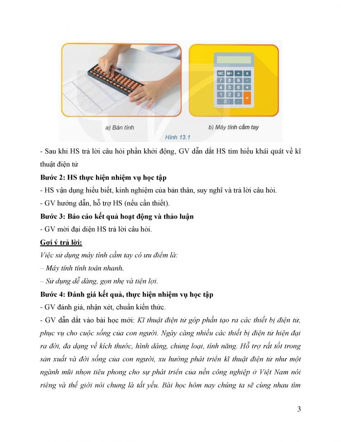 Giáo án và PPT công nghệ 12 điện - điện tử Kết nối bài 13: Khái quát về kĩ thuật điện tử