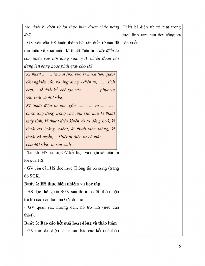 Giáo án và PPT công nghệ 12 điện - điện tử Kết nối bài 13: Khái quát về kĩ thuật điện tử