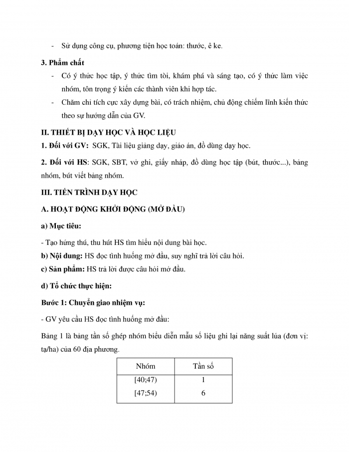 Giáo án và PPT Toán 12 cánh diều Bài 1: Khoảng biến thiên, khoảng tứ phân vị của mẫu số liệu ghép nhóm