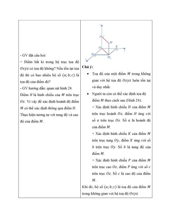 Giáo án và PPT Toán 12 cánh diều Bài 2: Tọa độ của vectơ