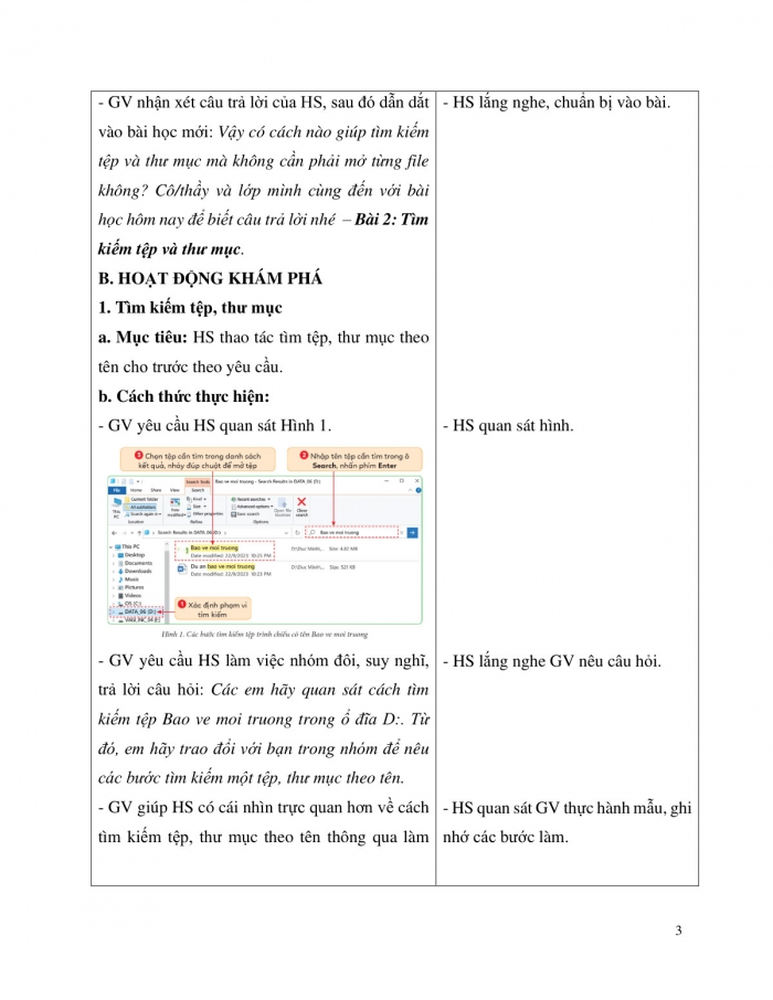 Giáo án và PPT Tin học 5 cánh diều chủ đề C2 bài 2: Tìm kiếm tệp và thư mục
