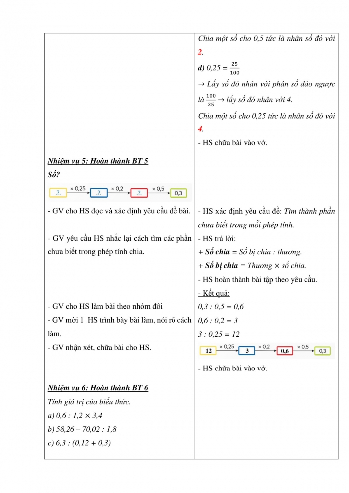 Giáo án và PPT Toán 5 Chân trời bài 41: Em làm được những gì?