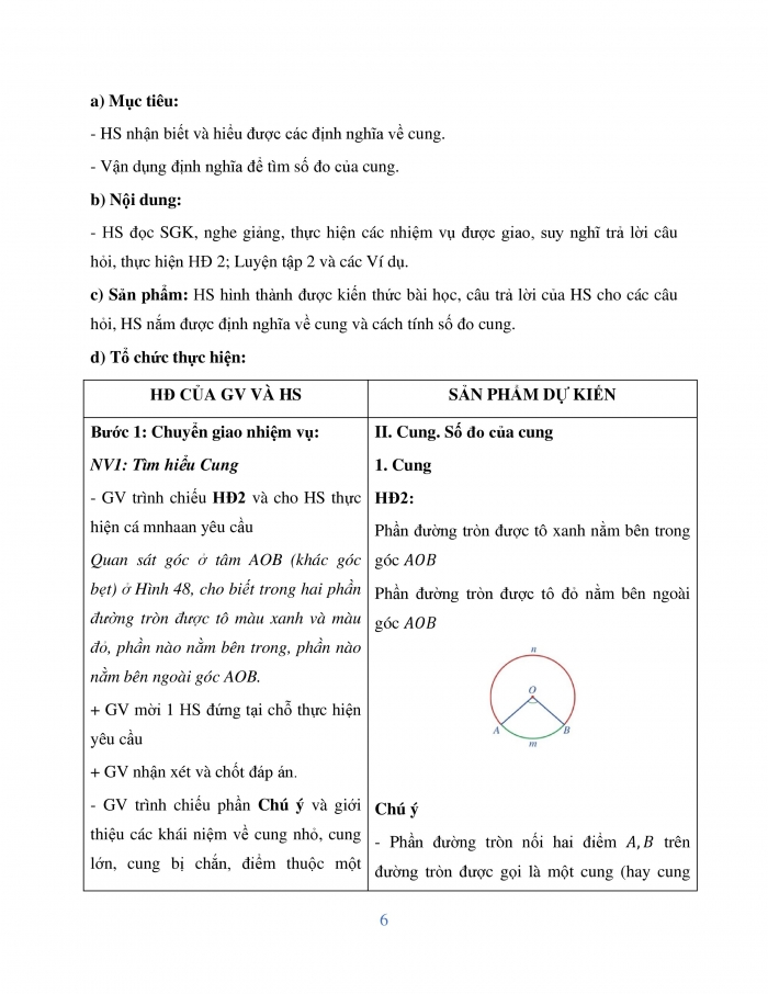 Giáo án và PPT Toán 9 cánh diều bài 4: Góc ở tâm. Góc nội tiếp