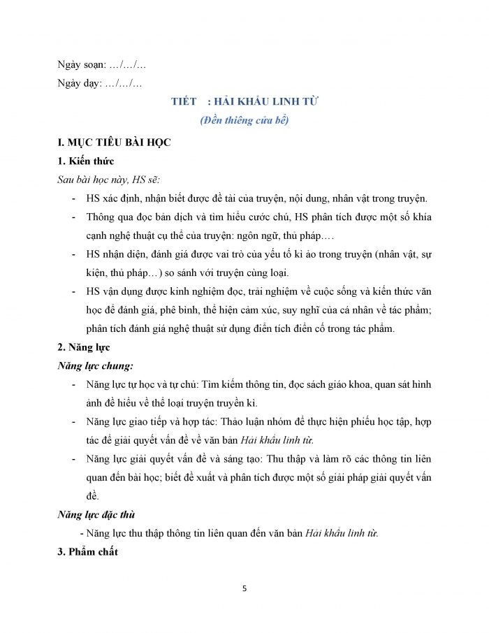 Giáo án và PPT Ngữ văn 12 kết nối bài 4: Hải khẩu linh từ (Đền thiêng cửa bể, Trích – Đoàn Thị Điểm)