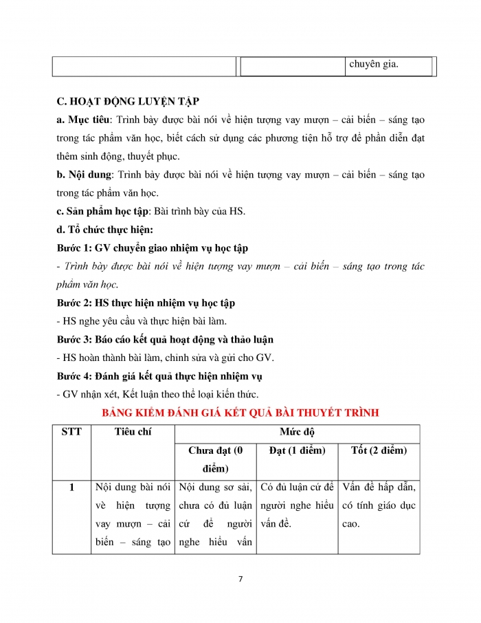 Giáo án và PPT Ngữ văn 12 kết nối bài 4: Trình bày về việc vay mượn – cải biến – sáng tạo trong một tác phẩm văn học