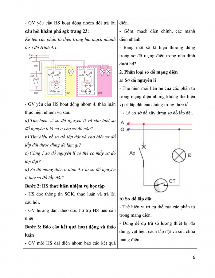 Giáo án và PPT công nghệ 9 lắp đặt mạng điện trong nhà Cánh diều bài 4: Thiết kế mạng điện trong nhà