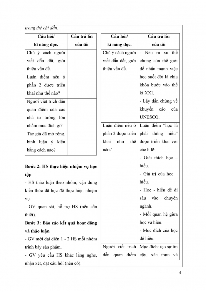 Giáo án và PPT Ngữ văn 9 cánh diều bài 5: Mục đích của việc học (Nguyễn Cảnh Toàn)