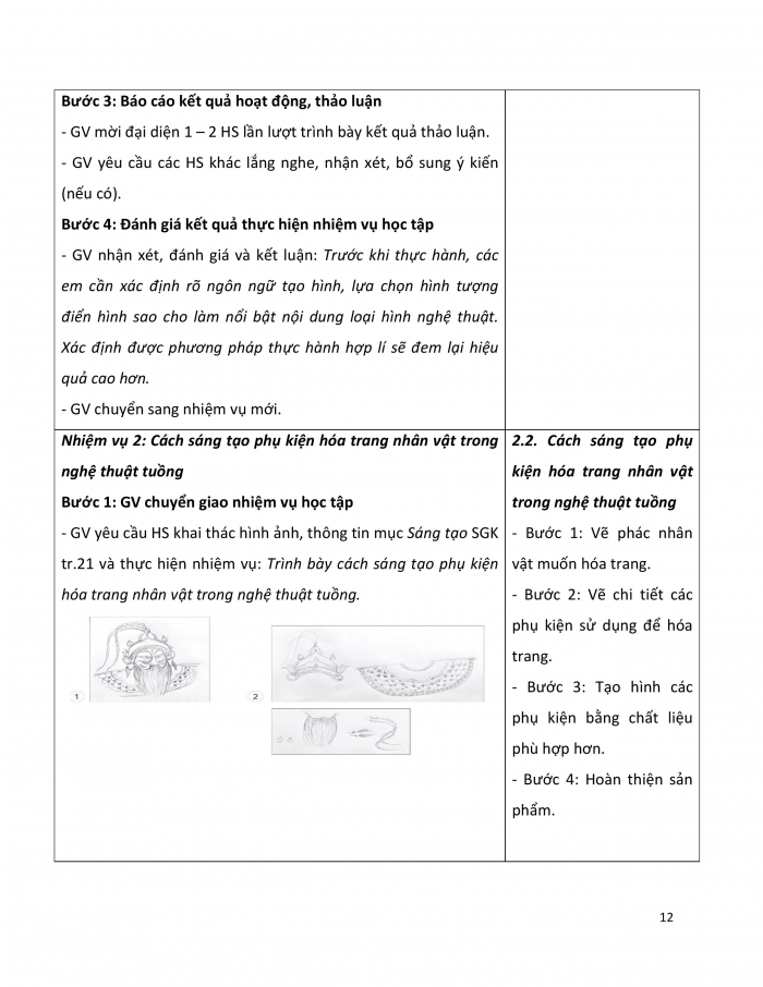 Giáo án và PPT Mĩ thuật 9 cánh diều bài 5: Nghệ thuật hoá trang