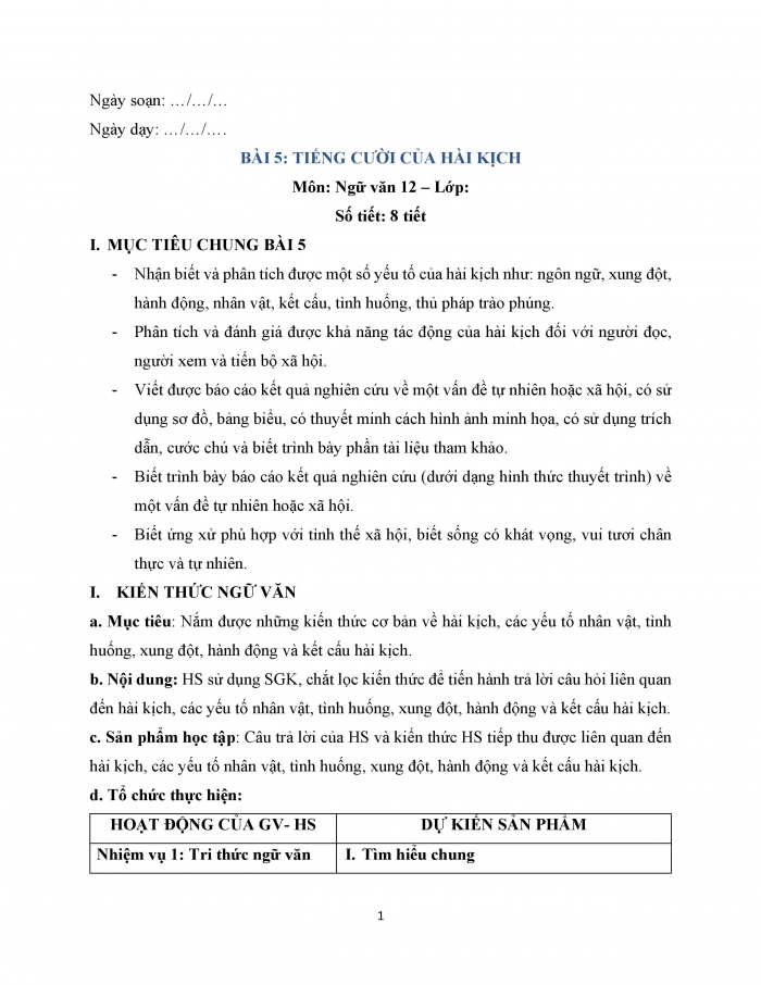 Giáo án và PPT Ngữ văn 12 kết nối bài 5: Nhân vật quan trọng (Trích Quan thanh tra – Ni-cô-lai Gô-gôn – Nikolai Gogol)