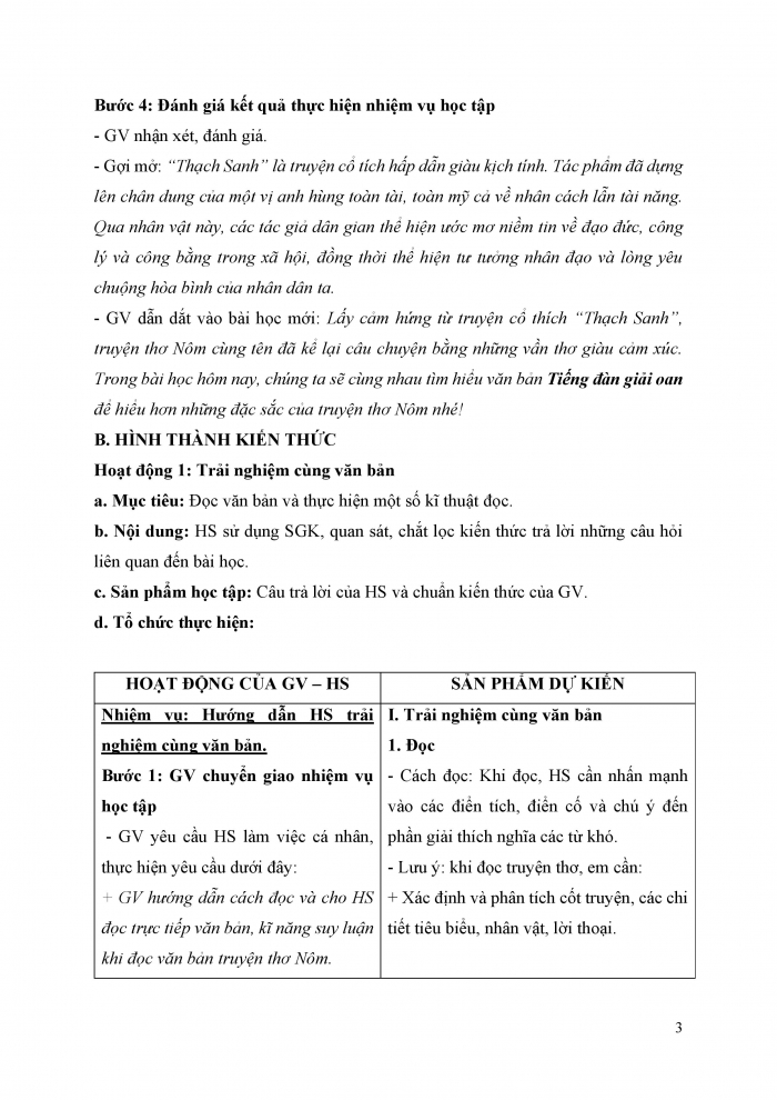 Giáo án và PPT Ngữ văn 9 chân trời bài 5: Tiếng đàn giải oan (Truyện thơ Nôm khuyết danh)