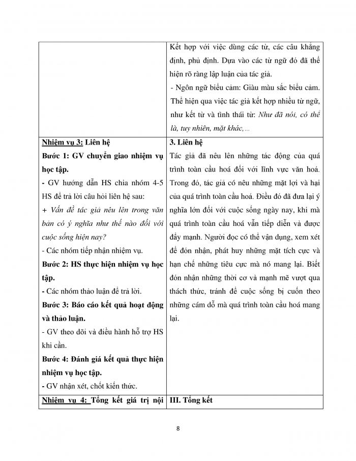 Giáo án và PPT Ngữ văn 12 cánh diều bài 5: Toàn cầu hóa và bản sắc văn hóa dân tộc (Phan Hồng Giang)