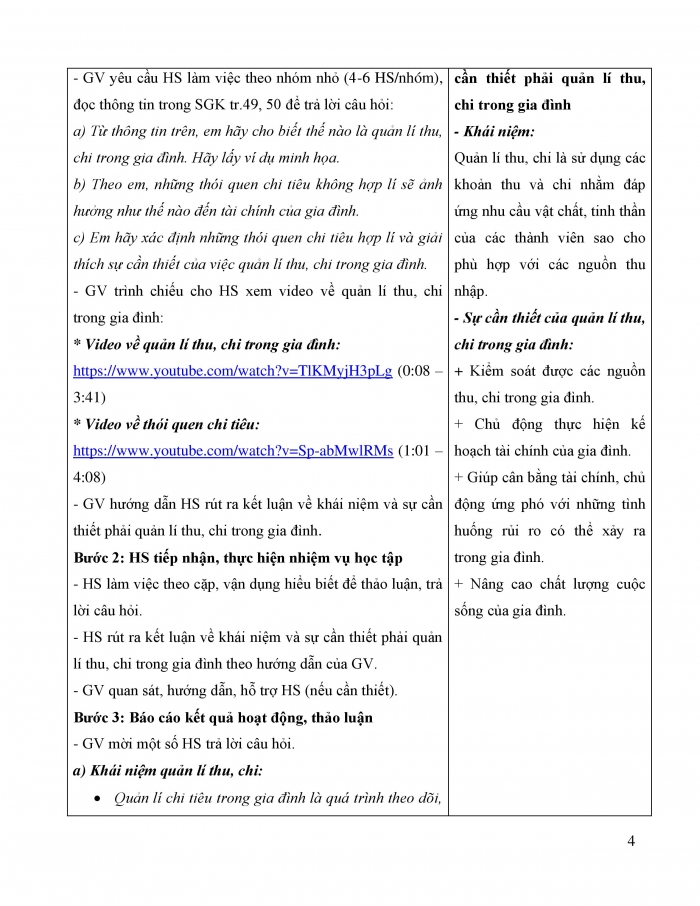 Giáo án và PPT Kinh tế pháp luật 12 cánh diều bài 7: Quản lí thu, chi trong gia đình