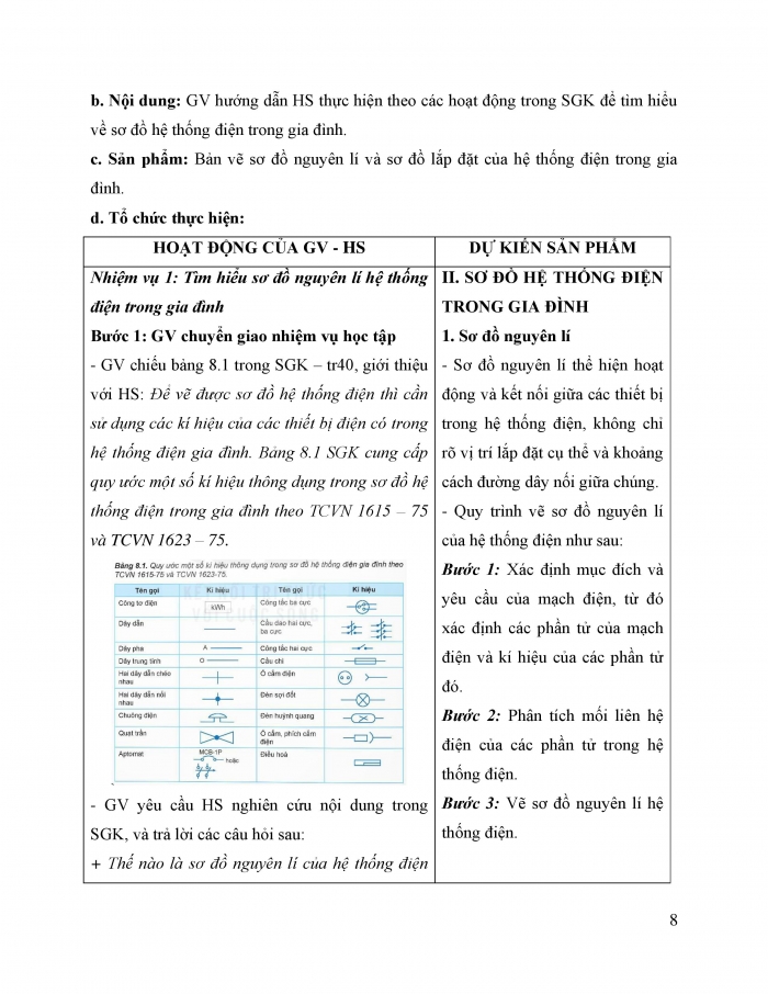 Giáo án và PPT công nghệ 12 điện - điện tử Kết nối bài 8: Hệ thống điện trong gia đình