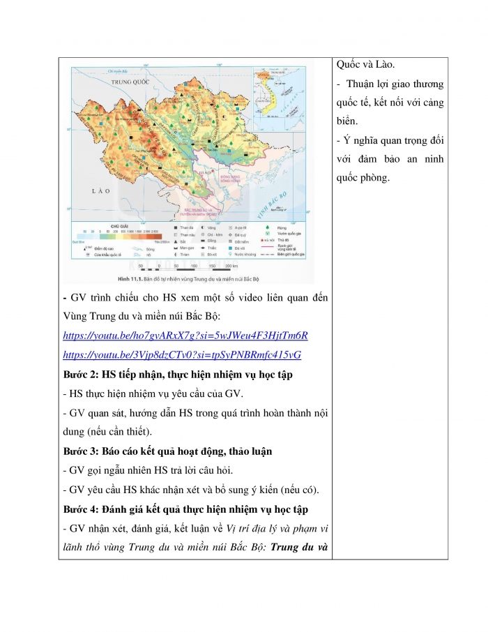 Giáo án và PPT Địa lí 9 kết nối bài 11: Vùng Trung du và miền núi Bắc Bộ