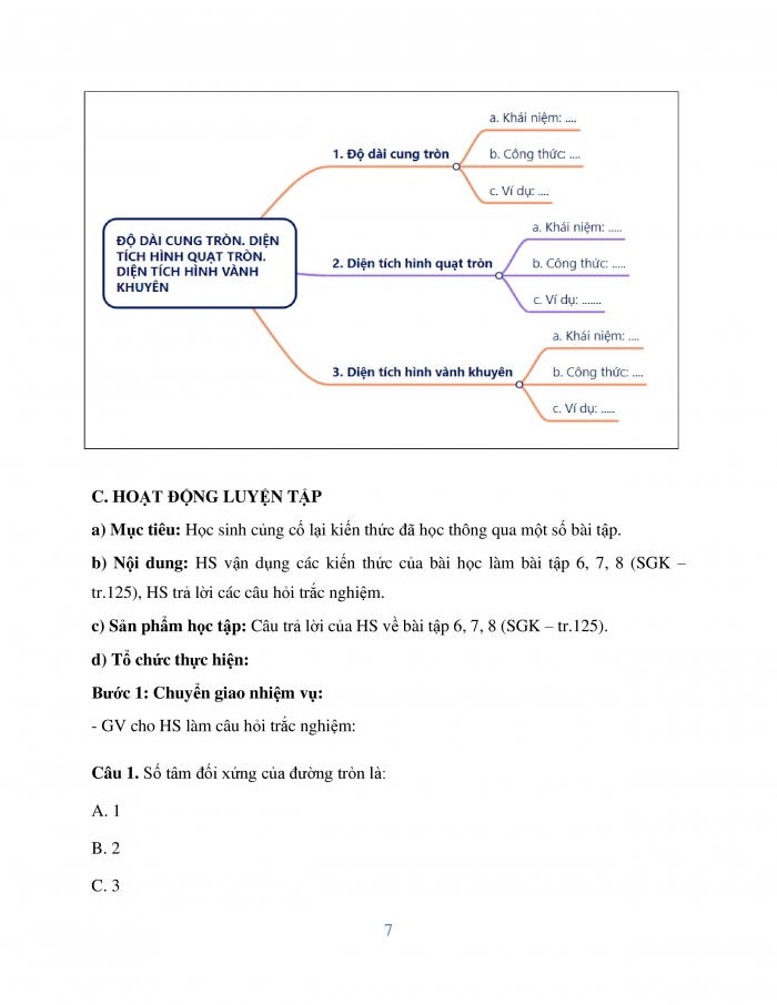 Giáo án và PPT Toán 9 cánh diều bài tập cuối chương V