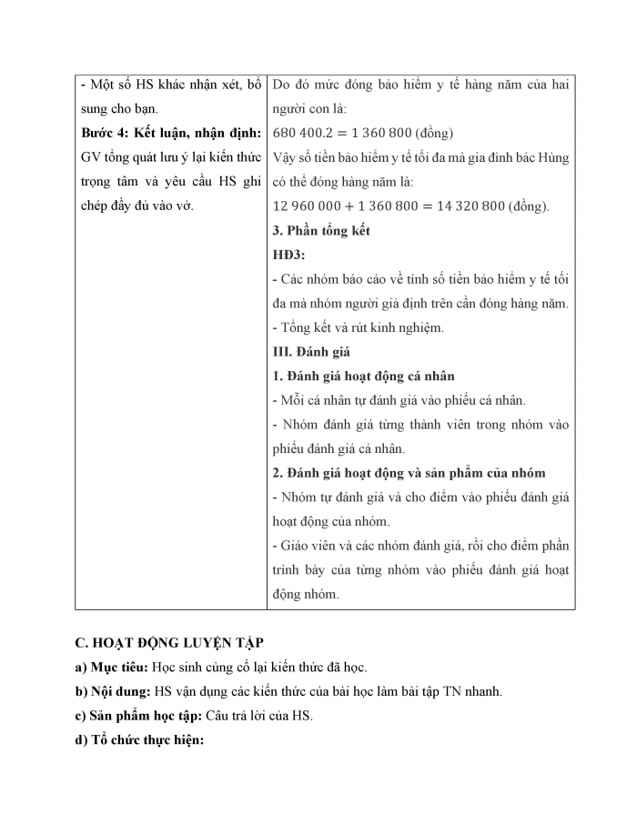 Giáo án và PPT Toán 9 cánh diều Hoạt động thực hành và trải nghiệm Chủ đề 1: Làm quen với bảo hiểm