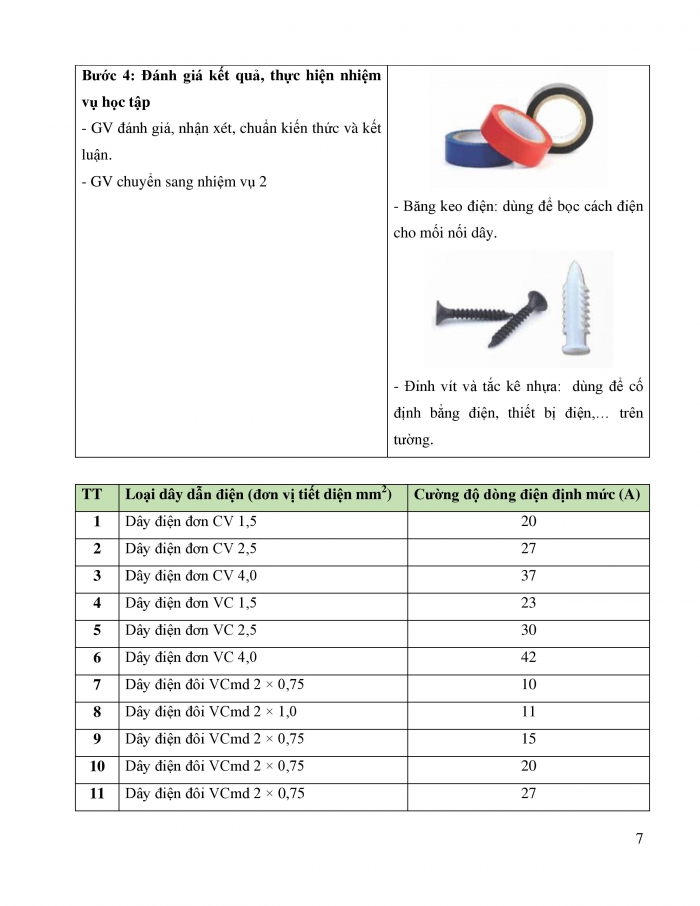 Giáo án và PPT công nghệ 9 lắp đặt mạng điện trong nhà Chân trời chủ đề 4: Thiết bị, vật liệu, dụng cụ dùng cho lắp đặt mạng điện trong nhà