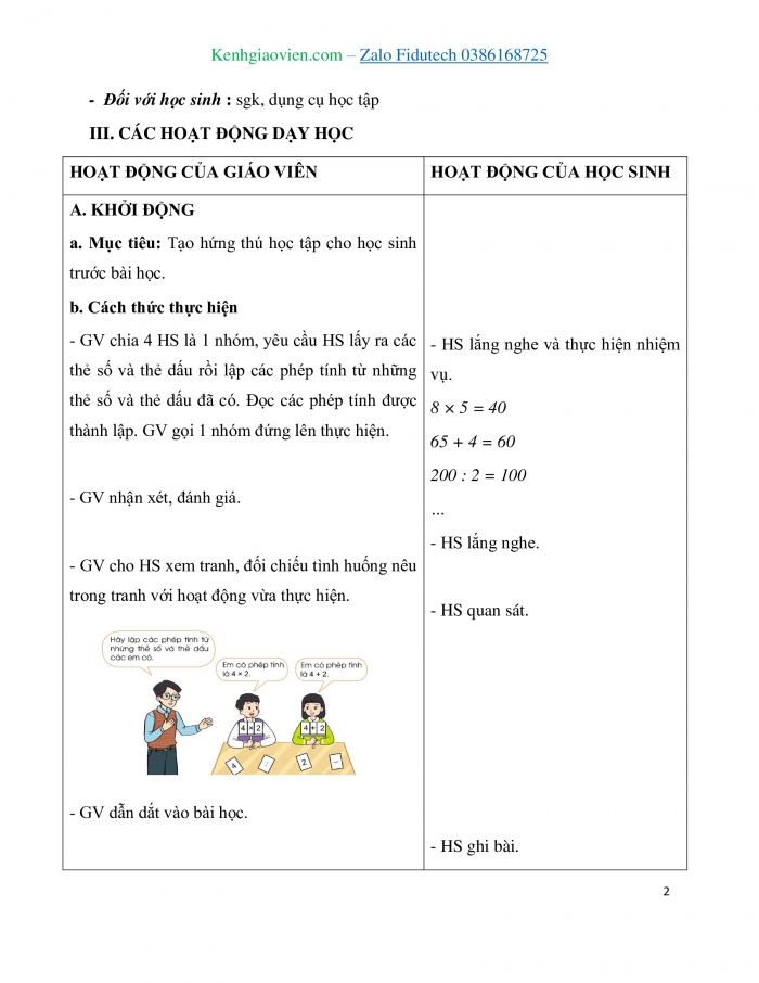 Giáo án và PPT Toán 3 cánh diều bài Làm quen với biểu thức số