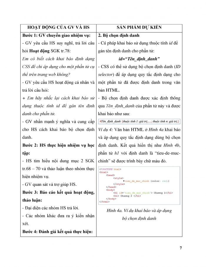 Giáo án và PPT Khoa học máy tính 12 cánh diều bài 10: Bộ chọn lớp, bộ chọn định danh