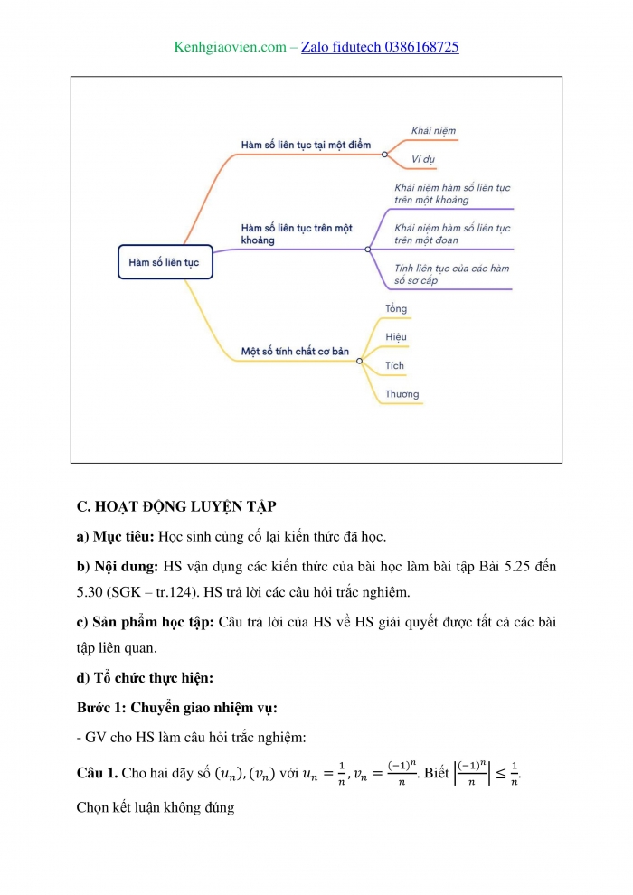 Giáo án và PPT Toán 11 kết nối Bài tập cuối chương V