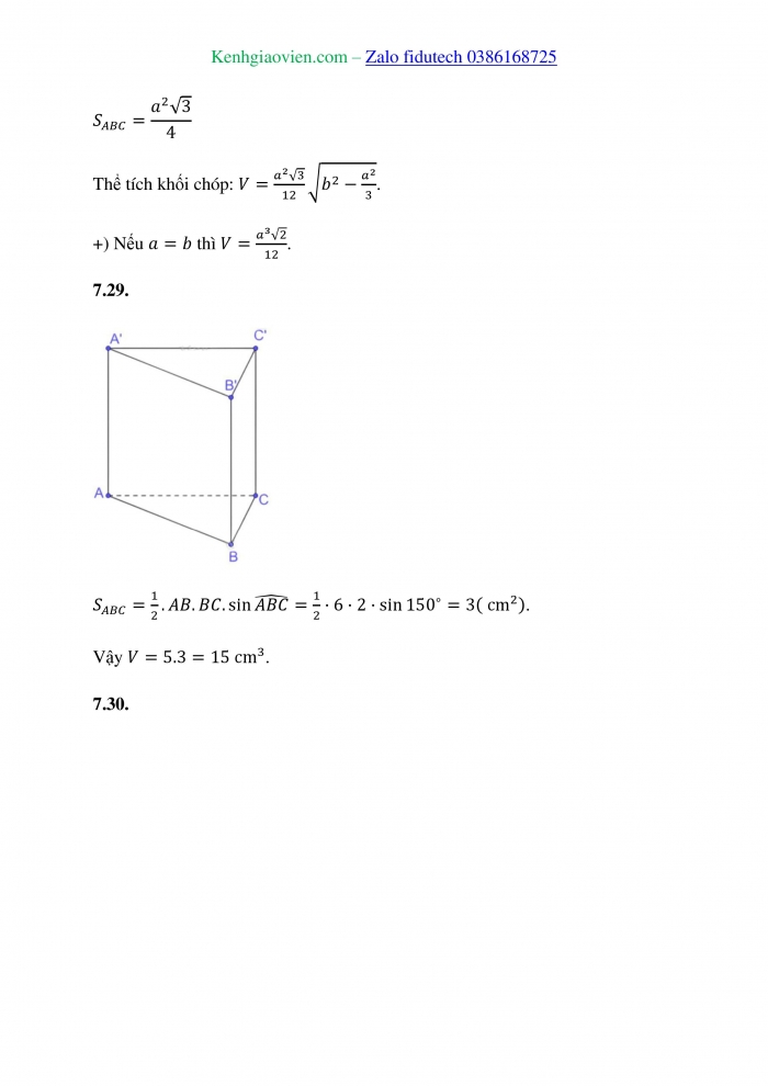 Giáo án và PPT Toán 11 kết nối Bài 27: Thể tích