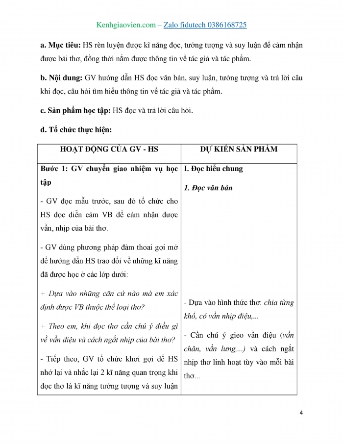 Giáo án và PPT Ngữ văn 7 chân trời Bài 10: Đợi mẹ (Vũ Quần Phương)