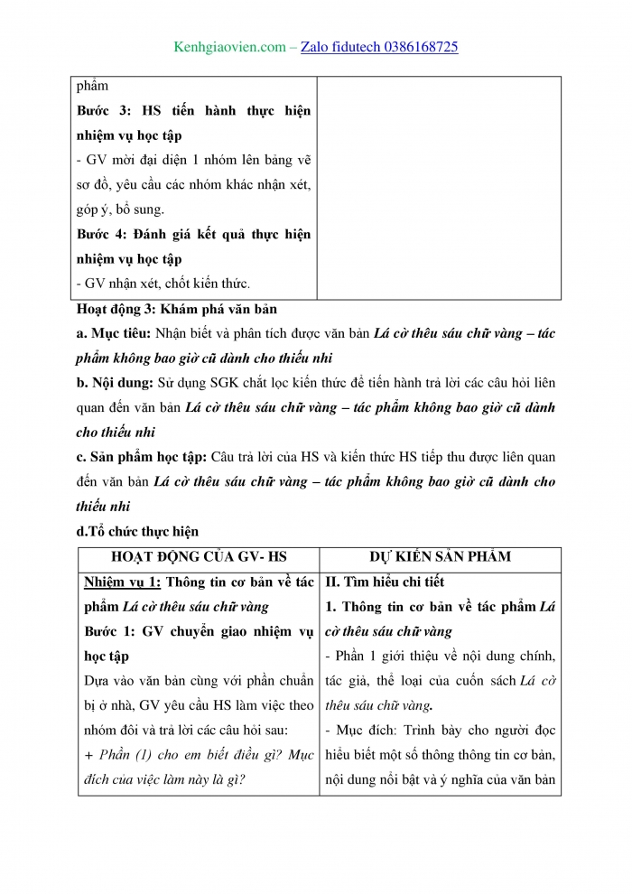 Giáo án và PPT Ngữ văn 8 cánh diều Bài 10: “Lá cờ thêu sáu chữ vàng” – tác phẩm không bao giờ cũ dành cho thiếu nhi (Theo sachhaynendoc.net)