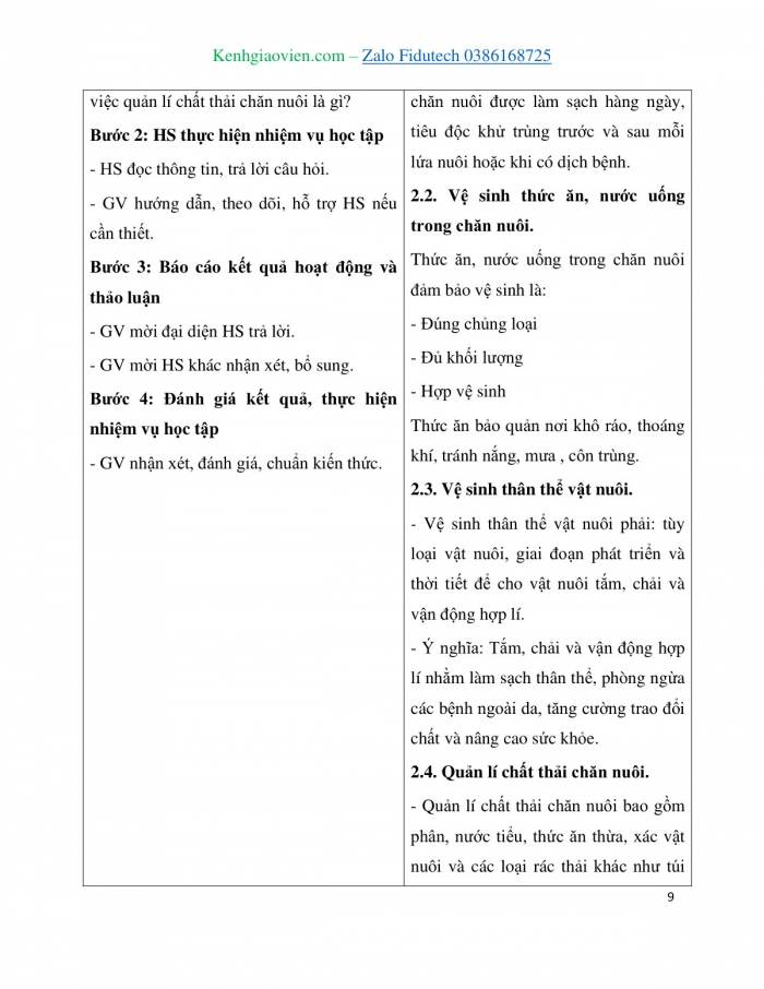 Giáo án và PPT Công nghệ 7 cánh diều Bài 10: Phòng và trị bệnh cho vật nuôi