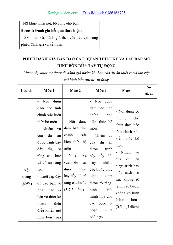 Giáo án và PPT Công nghệ 8 chân trời Dự án 2: Thiết kế mô hình bồn rửa tay tự động