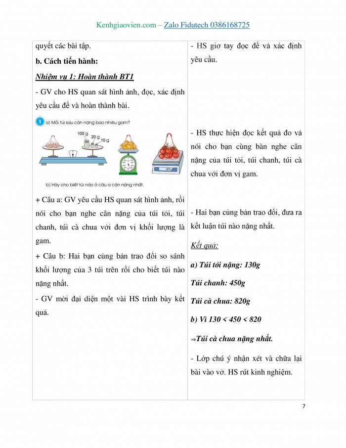 Giáo án và PPT Toán 3 cánh diều bài Gam