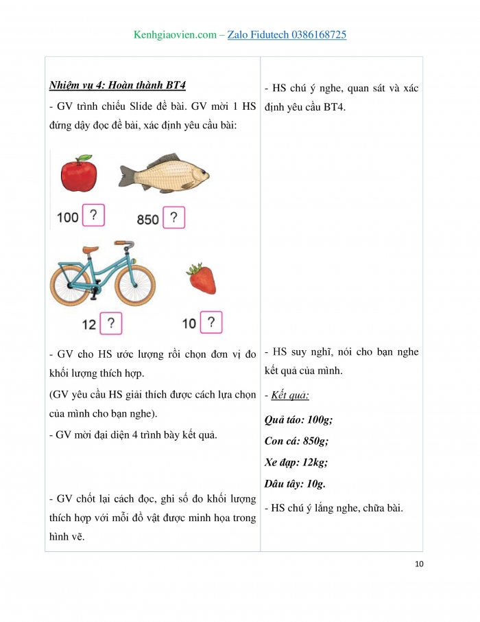 Giáo án và PPT Toán 3 cánh diều bài Gam