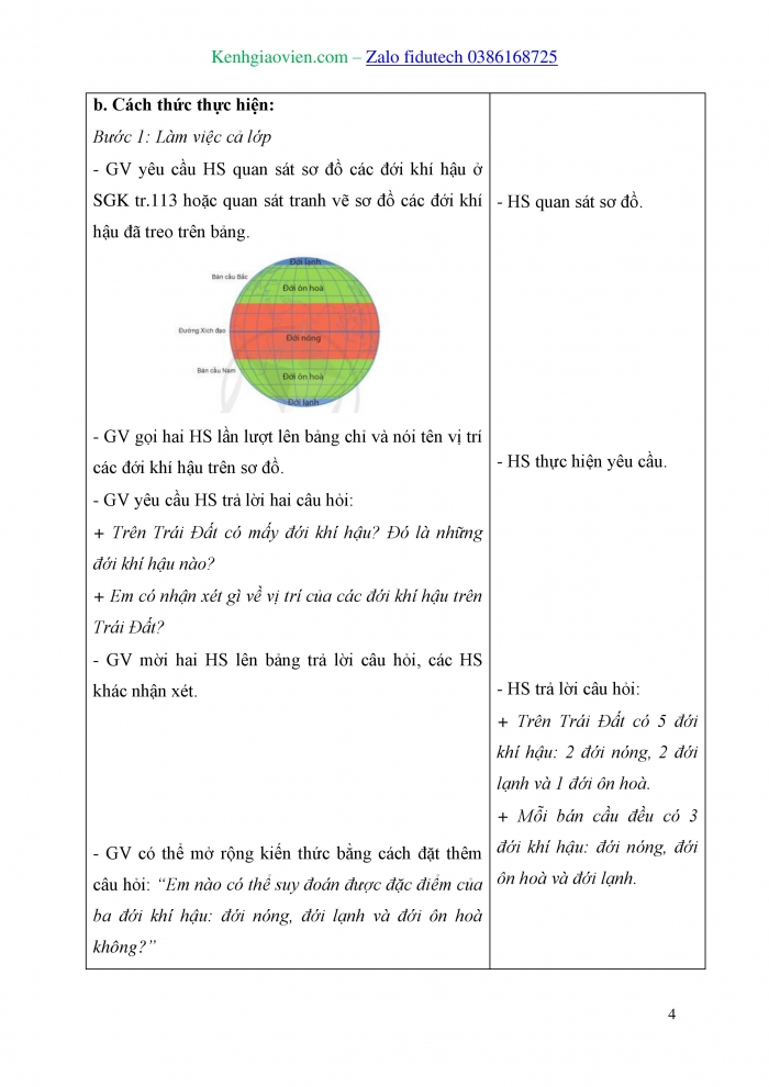 Giáo án và PPT Tự nhiên và Xã hội 3 cánh diều Bài 21: Hình dạng Trái Đất. Các đới khí hậu